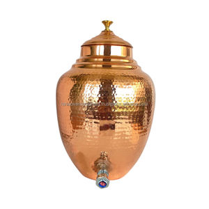 Royal เครื่องจ่ายน้ำทองแดง matka พร้อมถังเก็บน้ำทองแดงดีไซน์สะดุดตา - Product Image 4