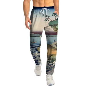 Factory Made Bulk Quantity High Quality Custom Logo Casual Woolen Lightweight Stylish Sublimation Sweatpants Available All - Product Image 1