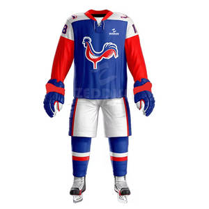 Diseña Tu Propio Estilo, Nuevo Uniforme de Hockey sobre Hielo Transpirable de Poliéster a la Moda, con Colores y Tallas Personalizadas - Product Image 6