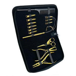 Custom Professional Hair Extension Tools Kit Premium Hair Extension Work <b>Pliers</b> <b>Set</b> Hair Weaving Extension Installation Kit - Product Image 2