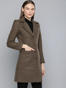 Abrigo Largo para Mujer, Chaqueta Larga Minimalista con Tela Suave y Acabado Impecable para Moda Contemporánea y Atuendos Casuales - Product Image 4