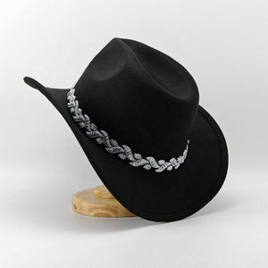 Chapeau de cowboy occidental à séchage rapide, style export américain, 100 % polyester, pour voyage, été, décontracté, tendance, équipement robuste - Product Image 2