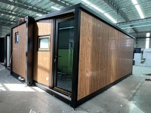 Casa Container Espandibile a Doppia Ala da 20 Piedi, Villa Prefabbricata Mobile, Struttura in Pannelli Sandwich di Acciaio Estensibile, Casa di Campagna per Esterni - Product Image 3