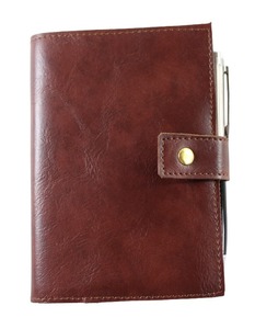 Rustic <b>Charm</b> With Decorative Faux Leather Strap <b>Stitched</b> On The Cover Adds Antique Magic To This Lovely Vintage Looking Journal - Product Image 1