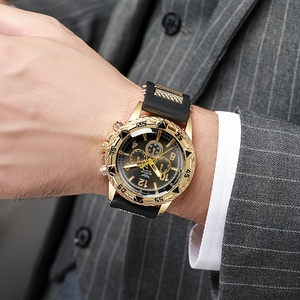 OEM Fashion Big Dial <b>Mens</b> Quartz <b>Watch</b>, Unique Silicone Gel Strap Sports Wristwatch NW1477 - Product Image 6