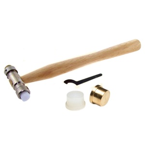 Martillo de Jipsy Metal Industries con Cabeza Reemplazable de Latón y Fibra, Mango de Madera, para Joyería y Trabajos en Banco de Trabajo - Product Image 2