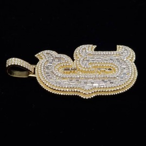 Men Charms Jewelry Iced Out Custom Hip Hop <b>Pendant</b> Lab Diamond 925 Sterling <b>Silver</b> VVS Moissanite Name Letter <b>Initial</b> <b>Pendant</b> - Product Image 3