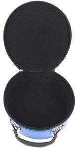 Masonic Universal Crown Case – Available in Black, <b>Red</b> & Purple – Premium Round Regalia Storage Bag with Handle & Shoulder Strap - Product Image 6
