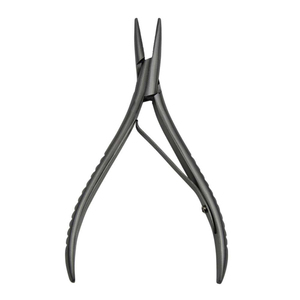 Professional Eco-Friendly Matte Black Stainless Steel Hair Extension <b>Pliers</b> Kit Micro Ring Bead Link Installation Removal - Product Image 2