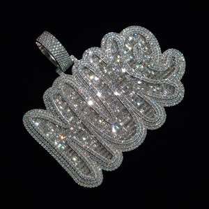 Pendentif en diamant moissanite le plus vendu, en argent sterling 925, bijoux raffinés pour un usage quotidien et pour les occasions spéciales, disponible à un bon prix - Product Image 6