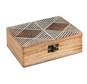 Boîte de rangement de bureau en bois naturel pour cartes de visite, pinces à papier, notes autocollantes et accessoires de bureau professionnels - Product Image 6
