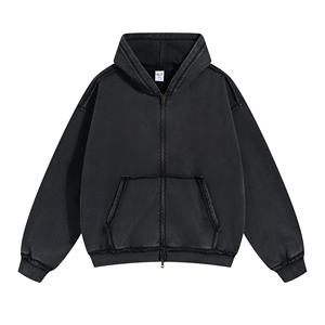 Sweat à capuche polaire pour homme, coupe décontractée, style streetwear urbain, vente en gros OEM, vêtements d'hiver - Product Image 2