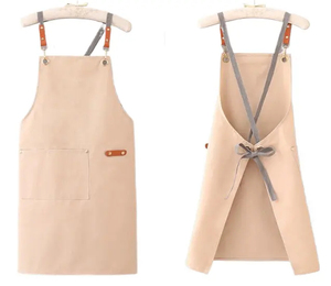SELF INDUSTRY Tablier personnalisé sans manches en toile de coton, réglable, avec détection d'aiguilles, pour chef, cuisine, travail et restaurant - Product Image 2