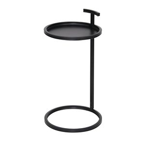 Portable Metal <b>Round</b> <b>Bar</b> <b>Table</b> 12"D X 23.5"H End <b>Table</b> - Product Image 2