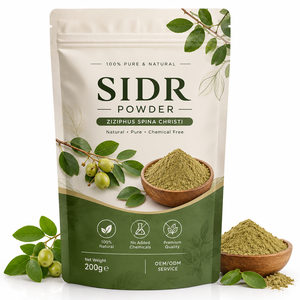 Poudre de feuilles de Sidr finement broyée 200g, qualité alimentaire, poudre de Sidr à base de plantes, adaptée aux préparations à base de plantes, fournisseur en gros d'Inde - Product Image 1