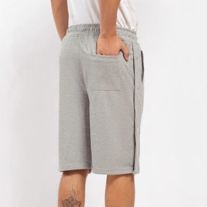 Shorts en toile unie de haute qualité pour hommes, personnalisables avec logo imprimé DTF, poids lourd, grandes tailles, streetwear confortable et élastique, vente en gros - Product Image 6