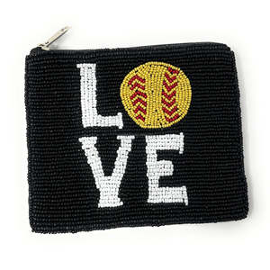 Monedero de cuentas hecho a mano con diseño de bordado de aro, cuentas de semillas, bolsa con cremallera, cartera personalizada, bolsa de regalo unisex, portátil, deportivo - Product Image 4