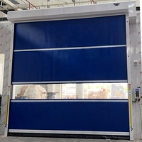 Porte haute vitesse en PVC de style design industriel Volet roulant flexible et étanche pour l'entrée Radar Speed High-Speed Roll-Up Door