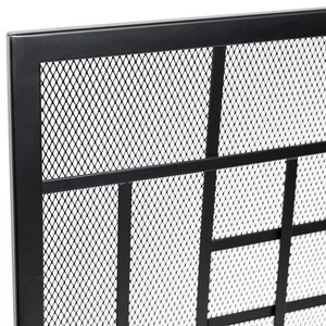 Grille de protection en métal Prairie Grid pour foyer, écran de protection autoportant résistant à la chaleur, protection contre les étincelles, bouclier de foyer contemporain - Product Image 3