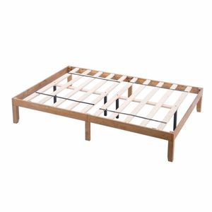 Queen Size Wood Platform Bed Frame Strong Slat Support Easy Assembly No Box Spring Needed - Product Image 3
