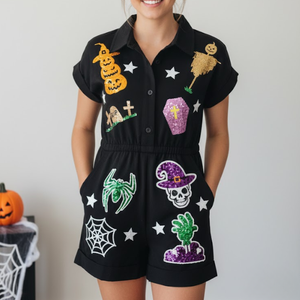 Vestido Midi de Algodón Suave de Rizo para Mujer, Manga Corta, Moda de Alta Calidad, Venta al por Mayor, Tendencia Halloween 2026 - Product Image 5