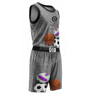 Vêtements de sport personnalisés avec impression résistante à la décoloration et uniforme de basketball léger et confortable pour les tournois - Product Image 3