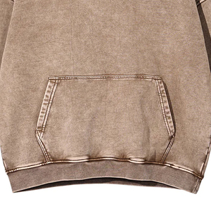 Sudadera con Capucha Oversize de Manga Larga y Hombros Caídos para Mujer, Lavado Ácido, Servicio OEM, Sudadera de Algodón de la Mejor Calidad para Mujer - Product Image 6