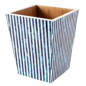 Grey Bone Inlay Bathroom <b>Set</b> on Steel and Wood Moroccan Style Vanity <b>Set</b> Tissue Box Holder <b>Soap</b> Dispenser - Product Image 4