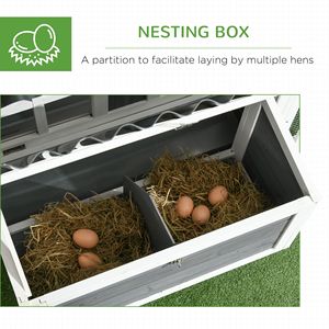 Gabbie per Animali: Pollaio in Legno con Recinto per 3-4 Galline, 173x150x107 cm, Utilizzabile anche per Conigli, Nuovo o Usato - Product Image 6