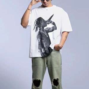 เสื้อยืดผู้ชายพรีเมียม ผ้าฝ้าย 100% แขนสั้น พิมพ์ลายซิลค์สกรีน น้ำหนัก 220 กรัม เนื้อผ้าหนา ระบายอากาศได้ดี กันยับ เป็นมิตรต่อสิ่งแวดล้อม - Product Image 3