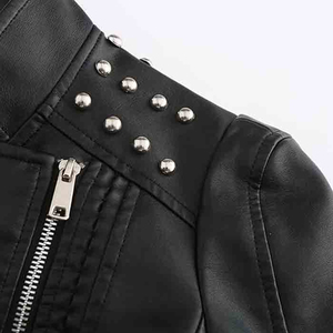 Vestes en cuir pour femmes, style streetwear décontracté et élégant, vestes en cuir tendance pour femmes, design moderne et confortable. - Product Image 3