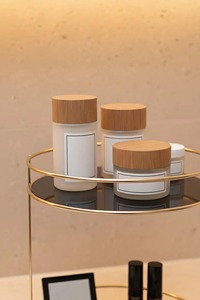 Minimalist <b>Round</b> Metal Side <b>Table</b> With Black Glass Shelves Stackable Design For Home Storage And Organization From India - Product Image 6