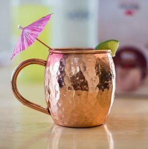 Radiant Copper Moscow Mule <b>Mugs</b> With Elegant Appearance Perfect For Chilled Drinks In Kitchen Bar And Home Parties - Product Image 2