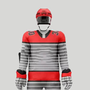 Uniforme de Hockey sobre Hielo al Por Mayor, con Logotipo Personalizado, Informal, Deportivo, Transpirable, 100% Poliéster, Antibacteriano, Unisex - Product Image 2
