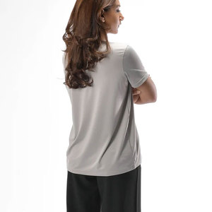 Camiseta Deportiva de Manga Corta de Alta Elasticidad para Correr, Hacer Ejercicio, Gimnasio, Yoga, Ropa Deportiva de Verano - Product Image 6