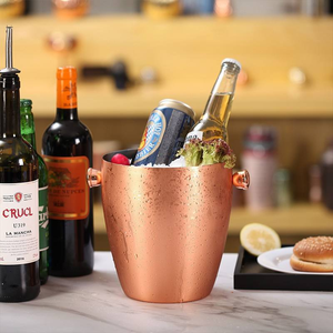 Cubetas de Hielo de Acero Inoxidable Aisladas de Lujo - Ideales para Enfriar Vino y Champaña en Bares y Fiestas - Product Image 2