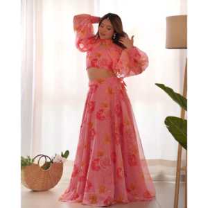 Hermoso estilo elegante Lehenga Choli para fiestas de graduación y ocasiones especiales - Product Image 5