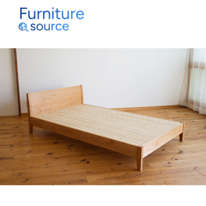 Modern Panel Platform <b>Bed</b> with Storage Durable MDF Melamine Compact Twin <b>Size</b> Minimalist <b>Frame</b> Vietnam OEM Factory Supply - Product Image 2