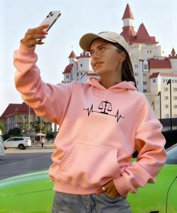 Stylish and Cozy Women's Winter Hoodie 100% Cotton Embroidered & Digital Printed for Winter Wear - Product Image 4