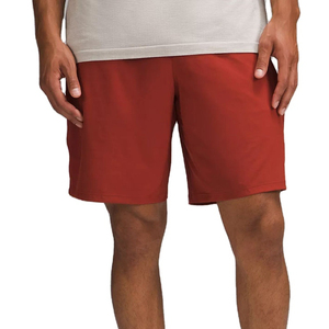 Custom Red Tennis Shorts Men Top Selling Two In One Compression Liner Stretch Activewear Outdoor Grid Mesh Pocket - Product Image 1