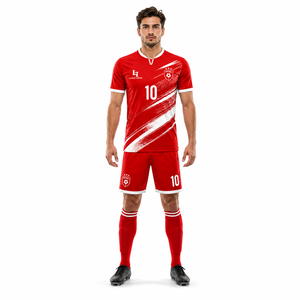 Professional <b>Football</b> Soccer Uniform Sets Custom Jerseys Shorts <b>Socks</b> Breathable 100% Polyester Quick Dry Men's Sublimation - Product Image 2