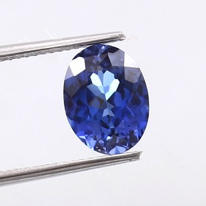 Saphir bleu naturel ovale, pierre précieuse de qualité supérieure, pour la fabrication de bijoux et de bagues. - Product Image 4