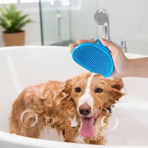 Cepillo de Baño para Mascotas de Plástico Ecológico TPR, Guante de Masaje para Perros y Gatos, Cepillo de Limpieza Suave para Eliminar el Pelo Suelto, para el Cuidado de Mascotas en el Hogar - Product Image 2
