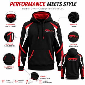 Sudadera con Capucha Deportiva Personalizada con Logotipo para Hombre, Ropa de Gimnasio, Sudadera Deportiva de Forro Polar, Corte Ajustado, Sudaderas Atléticas al por Mayor - Product Image 5
