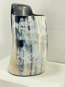 Viking Écologique Corne De Bœuf Bière Tasse À Boire Poli Buffle Corne De Bœuf Tasses pour Décor Prix Usine Par Falak World Export - Product Image 2