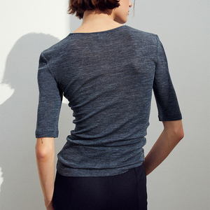 Camisetas Básicas Lisas al por Mayor para Mujer, con Hombros Caídos, Capucha y Manga Larga, Personalizables con tu Propia Marca, de Forro Polar 100% Algodón - Product Image 5