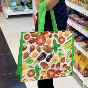 Laminated pp <b>Woven</b> Shopping <b>Bag</b> Webbing PP <b>Woven</b> Wepac Zipper Tubular <b>Bags</b> PP OEM/ODM Tote <b>Bags</b> With Zipper Viet Nam Factory - Product Image 5