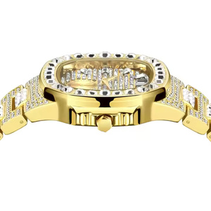 Reloj de Diamantes Moissanite Galaxy Shine para Hombre, Elegante, con Cristales, Analógico de Cuarzo, Moderno, de Lujo, de Primera Calidad - Product Image 3