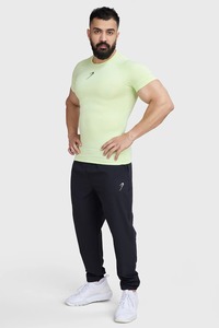 mens <b>compression</b> <b>shirt</b> gym fitness athletic wear quick dry stretch fabric training workout tee custom printing supplier - Product Image 5