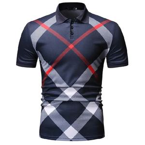 Polo en coton de sublimation avec bouton et logo vierge personnalisé de haute qualité T-shirt à col pour hommes Nouveaux modèles T-shirts polo - Product Image 1